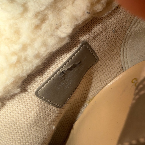 Cole Haan Michelle Faux Fur Lined Suede Wedge Ankle Boots Women’s 6.5B d42523 - Picture 12 of 13